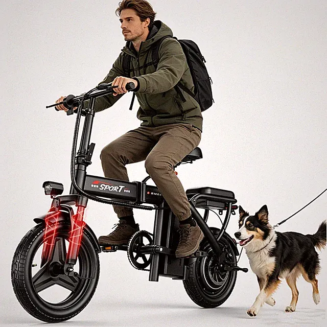 Electric Bike for Adults Teens,749W Peak Folding Ebike, 25MPH & 25Miles,48V 15A
