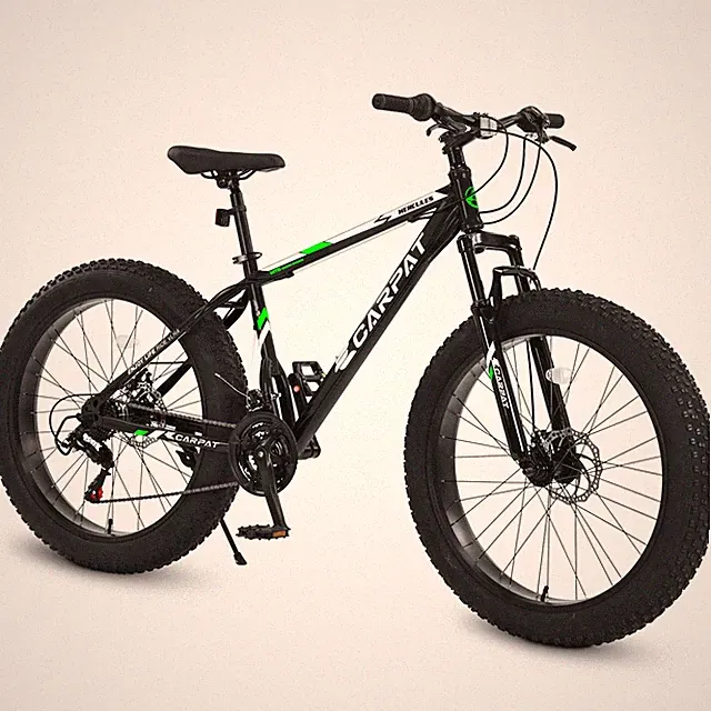 Fat Tire Bike 26In MTB Adult/Youth Full Shimano 21Speed Dual Disc HC Steel Frame