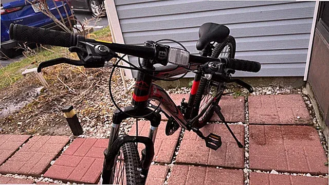 Survival Camping Mountain Bike - Red/Black - Great for Riders up to 5'11"