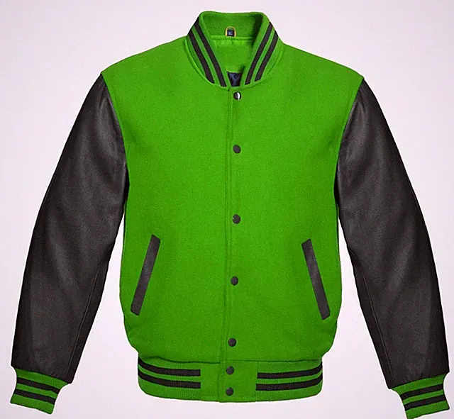 Varsity Letterman Wool & Leather Bomber Baseball College Retro Sport Team Jacket
