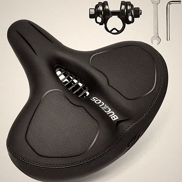 Wide Bike Seat for Men Women Ebike Seats Comfort Extra Large Comfortable Bicy...